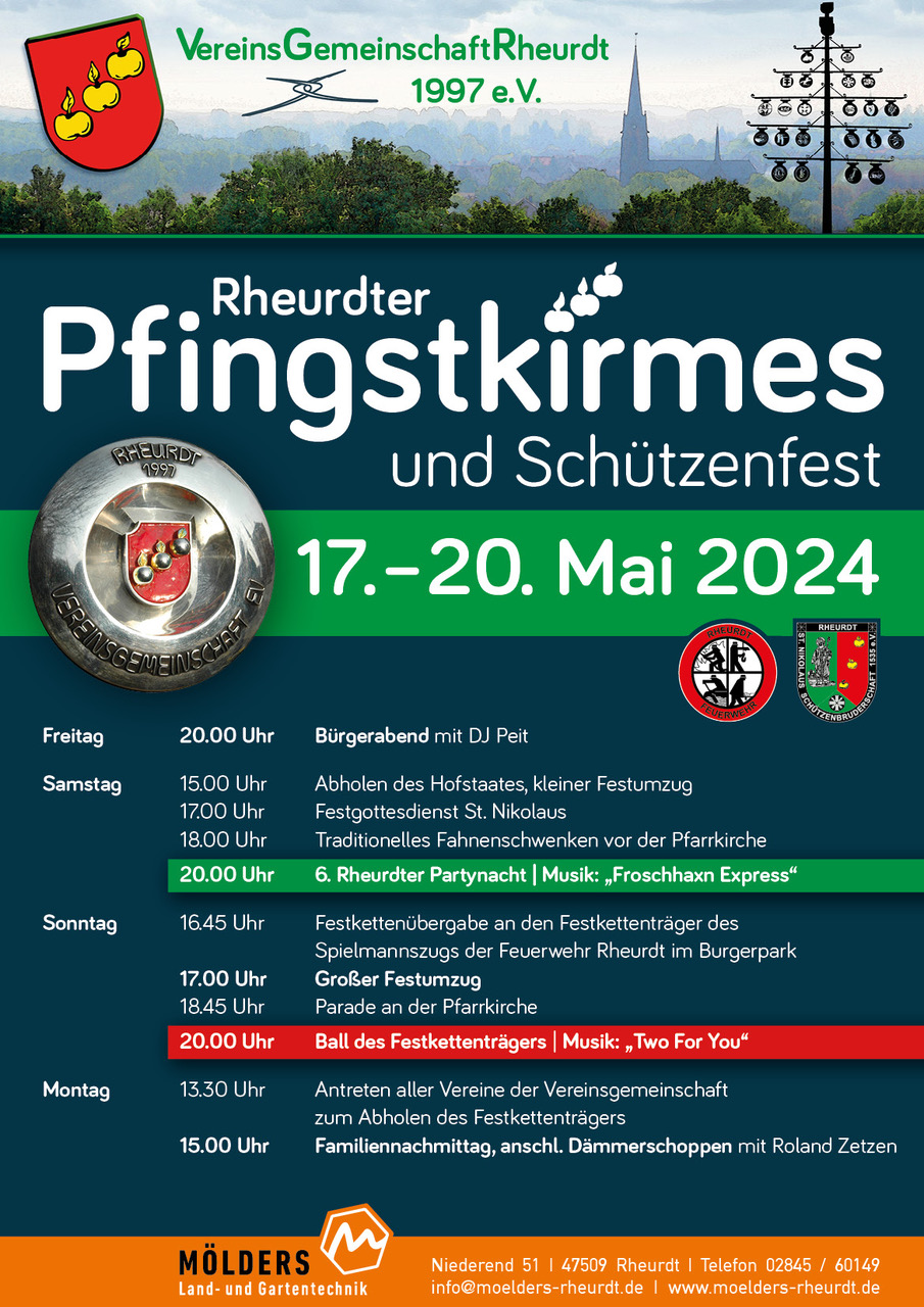 Plakat VG Rheurdt Kirmes 2024